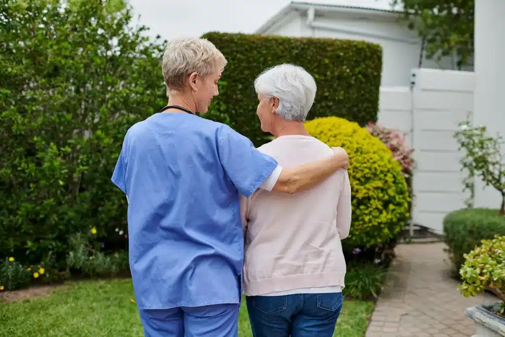 Outdoor companion services for seniors