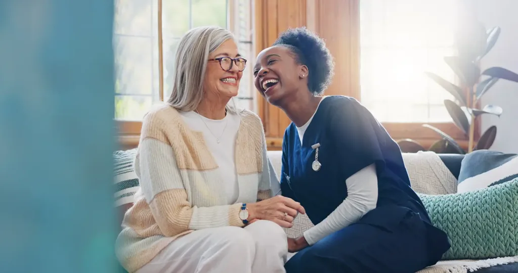 Friendly in-home senior caregiver support